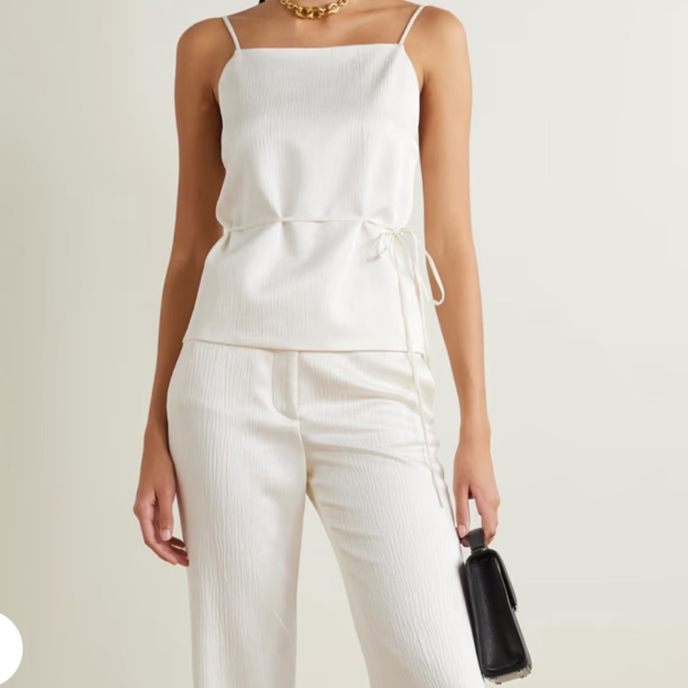 Joseph Cream Ribbed Sleeveless Camisole